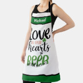 Gepersonaliseerde naam Schorten, liefde in onze ha Schort (Insitu)