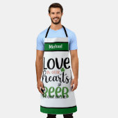 Gepersonaliseerde naam Schorten, liefde in onze ha Schort (Gedragen)