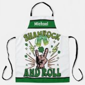 Gepersonaliseerde naam Schorten, Shamrock & Roll P Schort (Voorkant)