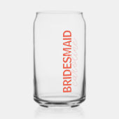 Gepersonaliseerde Naam Script Bruids Partij Voorke Blikvorm Glas (Voorkant)