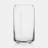 Gepersonaliseerde Naam Script Bruids Partij Voorke Blikvorm Glas (Achterkant)