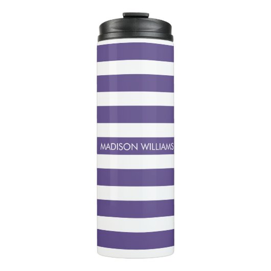 Gepersonaliseerde naam Script Monogram Thermosbeker (Voorkant)