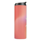 Gepersonaliseerde naam Script Monogram Thermosbeker (Gedraaid links)
