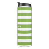 Gepersonaliseerde naam Script Monogram Thermosbeker (Geroteerd rechts)