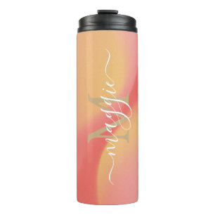 Gepersonaliseerde naam Script Monogram Thermosbeker