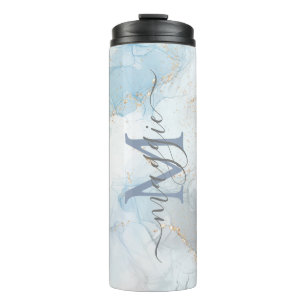Gepersonaliseerde naam Script Monogram Thermosbeker
