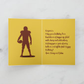 Gepersonaliseerde naam Sentiment Sport Football Kaart (Binnen)