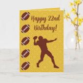 Gepersonaliseerde naam Sentiment Sport Football Kaart (Gele Bloem)