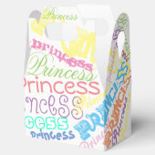 Gepersonaliseerde naam Sherbert Pastel Kleuren Fav Bedankdoosjes (Geopend)