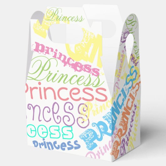 Gepersonaliseerde naam Sherbert Pastel Kleuren Fav Bedankdoosjes (Geopend)