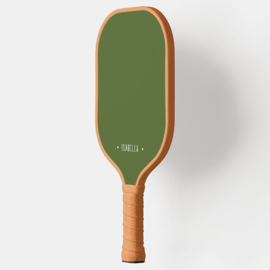 Gepersonaliseerde naam Simple Muted Green Pickleball Paddle (Links)