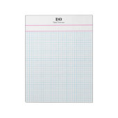 Gepersonaliseerde naam Small Square Graph Paper No Notitieblok (Linkerzijde)