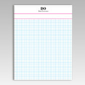 Gepersonaliseerde naam Small Square Graph Paper No Notitieblok