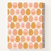 Gepersonaliseerde naam Speelse Pasen Bloemen Ei Pa Notitieboek (Achterkant)