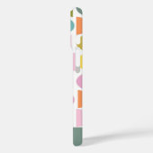 Gepersonaliseerde naam Speelse pastel Retro geomet Case-Mate iPhone Case (Achterkant / Links)