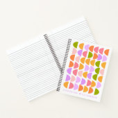 Gepersonaliseerde naam Spring Pastel Schrijfnotiti Notitieboek (Binnen)