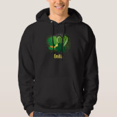 Gepersonaliseerde naam St Patrick's Day Shamrock C Hoodie (Voorkant)