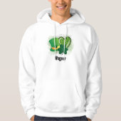Gepersonaliseerde naam St Patrick's Day Shamrock C Hoodie (Voorkant)