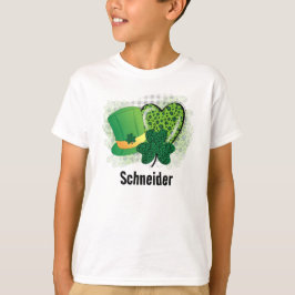 Gepersonaliseerde naam St Patrick's Day Shamrock C T-shirt