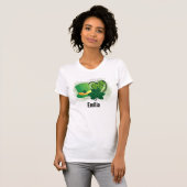 Gepersonaliseerde naam St Patrick's Day Shamrock C T-shirt (Voorkant volledig)