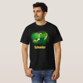 Gepersonaliseerde naam St Patrick's Day Shamrock C T-shirt (Voorkant volledig)