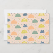 Gepersonaliseerde naam Stationery Cloud Raining Ki Bedankkaart (Achterkant)