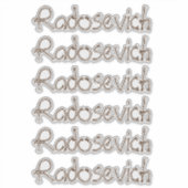Gepersonaliseerde naam sticker (Voorkant)