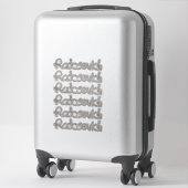 Gepersonaliseerde naam sticker (Koffer)