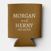 GEPERSONALISEERDE NAAM STIJLVOLE MODERNE TROUW  BLIKJESKOELER (Voorkant)