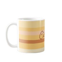 Gepersonaliseerde Naam Stijlvolle Beige Strepen