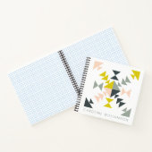 Gepersonaliseerde naam Stijlvolle moderne quilt ge Notitieboek (Binnen)