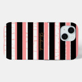 gepersonaliseerde naam . strepen Case-Mate iPhone case (Achterkant (horizontaal))