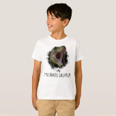 Gepersonaliseerde naam T-Rex Tyrannosaurus T-Shirt (Voorkant volledig)