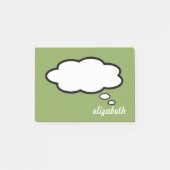 Gepersonaliseerde naam Talk Bubble Post-it® Notes (Voorkant)
