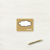 Gepersonaliseerde naam Talk Bubble Post-it® Notes (Op bureau)