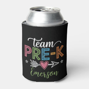 Gepersonaliseerde naam team Pre-K kleuterleidster Blikjeskoeler