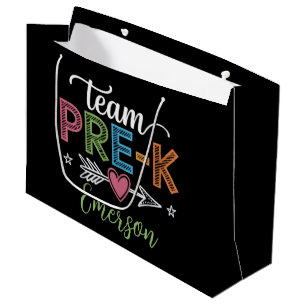 Gepersonaliseerde naam team Pre-K kleuterleidster Groot Cadeauzakje