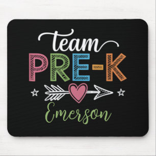 Gepersonaliseerde naam team Pre-K kleuterleidster Muismat