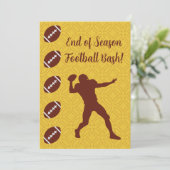 Gepersonaliseerde naam tekst evenement sport voetb kaart (Staand voorkant)