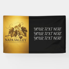 Gepersonaliseerde Naam Tekst Napa Valley Event Ban Spandoek