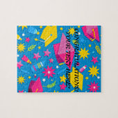 Gepersonaliseerde Naam Tekst Uniek Afstuderen Cade Legpuzzel (Horizontaal)