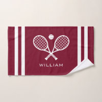 Gepersonaliseerde naam Tennis Bourgondië Strepen