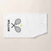 Gepersonaliseerde naam Tennis White Handdoek (Handdoek)