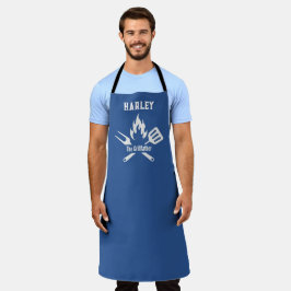 Gepersonaliseerde naam The Grill Father Schort