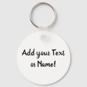 Gepersonaliseerde naam Tijger Kat Gezicht Hoofd Sc Sleutelhanger (Achterkant)