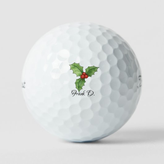 Gepersonaliseerde naam Titleist Golfballen, Kerstm Golfballen (Voorkant)