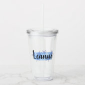 gepersonaliseerde naam tumbler acryl drinkbeker (Voorkant)