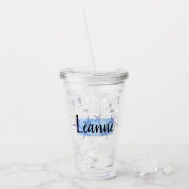 gepersonaliseerde naam tumbler acryl drinkbeker
