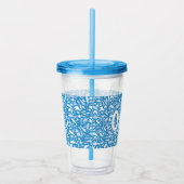 gepersonaliseerde naam tumbler fish shark acryl drinkbeker (Rechts)