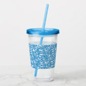 gepersonaliseerde naam tumbler fish shark acryl drinkbeker (Achterkant)